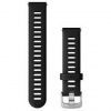 Remienok Garmin Quick Release (18 mm) silikónový, Black – Silver 010-11251-3E