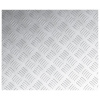 vidaXL Hliníkové podlahové plechy - 4 balenie - Protišmykové - 60x50 cm - Strieborná - 261854-278477