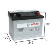 Bosch autobatéria 56Ah, S3 12V 480A, 0 092 S30 050