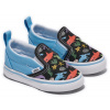 VANS Slip-On V GLOW SHARKS BLUE/MULTI - 20