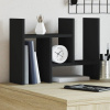 Organizér na stôl, čierny 34,5x15,5x35,5 cm, kompozitné drevo-ForU-848053
