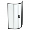 Ideal Standard Connect 2 Sprchový kút, 100x100 cm, čierna/číre sklo K9252V3