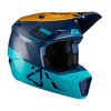 LEATT prilba, model moto 3.5 V21.4, modro-tyrkysovo-biela