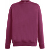 F.O.L. | Lightweight Set-In Sweat, Pánska mikina, červená Burgundy, L