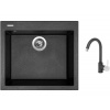 Set Sinks CUBE 560 Metalblack + batéria Sinks MIX 35 Metalblack