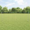 Euro plot s 5 stĺpikmi strieborný 0,8x10 m oceľ