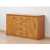 BMB Komoda KOMBI FAZETA - z bukového masívu, buk masív