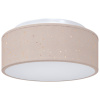 zahrada-XL stropné svetlá so starým tienidlom taupe Ø 30 cm látka E27 42001213