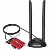 COMFAST CF-AX210 PLUS, WiFi 6 karta 5400Mbps s Bluetooth 5.3, PCI-E adaptér