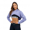 Nebbia Crop mikina s dlouhým rukávem a kapucí GYM TIME 259 fialová - L