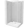 Mexen Lima sprchovací kút 90x80cm, 6mm sklo, chrómový profil - číre sklo + Slim sprchová vanička - 856-090-080-00-00-4010