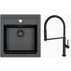 Set Alveus (dřez Atrox 20 Black Edition Black 91 + baterie Deep black Černá matná) SETA24001