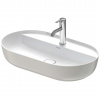 Duravit Luv Umývadlo na dosku, 70x40 cm, bez prepadu, s otvorom na batériu, WonderGliss, biela/matná sivá 03807023001