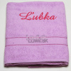 Vyšívaná Osuška s menom Ľubka – milý a osobný darček plný nehy