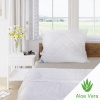 Predĺžená prikrývka Aloe Vera letná biela - 140x220 cm - Kvalitex
