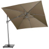 Slnečník Voyager 2 Classic Platinum Veľkosť: 270 x 270 cm, Farba rámu: Antracitová, Farba látky: Taupe