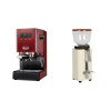 Gaggia New Classic EVO, red + ECM C-Manuale 54, cream, olive