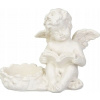 Dekorácia MagicHome Anjelik s knihou polyresin na hrob 11,5x7,5x9,5 cm