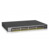 Netgear NETGEAR GS752TP-300EUS sieťový prepínač Riadený L2/L3/L4 Gigabit Ethernet (10/100/1000) Podpora napájania cez Ethernet (PoE) 1U Čierna (GS752TP-300EUS)