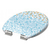 Schütte MOSAIK BLAU-ORANGE | Duroplast, Soft Close