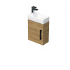 Swiss aqua technologies Koupelnová skříňka s umyvadlem SAT Cube Way 40x47,5x20 cm dub Hickory mat CUBE320401DCDH