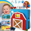 FILCOVÁ MONTESSORI SENZORICKÁ EDUKAČNÁ KNIŽKA 3D PRE DETI - FARMA