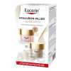 Eucerin HYALURON-FIL.+ELASTICITY Rosé DUO proti vráskam, denný krém SPF30, 50 ml + nočný krém 50 ml 1x1 set
