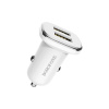 Borofone Power nabíjačka do auta BZ12 / 2x USB / 2,4 A - biela