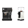 Ascaso Steel UNO PID, Black&Wood + Eureka Mignon Perfetto, BL white
