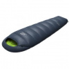 Hannah BIVAK 240 midnight navy/lime green výška osoby do 190 cm - levý zip; Modrá spacák