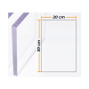 Odznak Compossar Transparentná Polykarbonát 4 mm 20 x 30 cm
