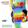 JOGA nízké ABS prstové ponožky ToeToe rainbow (duha) M