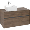 VILLEROY & BOCH Collaro závesná skrinka pod umývadlo na dosku (umývadlo vľavo), 2 zásuvky, 1000 x 500 x 548 mm, Arizona Oak, C03900VH