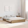 zahrada-XL Rám postele s úložným prostorem dub artisan 150 x 200 cm 3335292