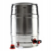 Keg s kohútikom SuperButelki 5 l strieborné