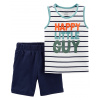 CARTER'S Set 2dielny tielko, nohavice kr. Tank chlapec 6 m, veľ. 68