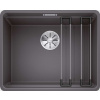 Blanco Etagon 500 Silgranitový drez, 53x43 cm, s pojazdmi, sivá skala 526344