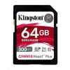 Kingston SDXC karta 64GB Canvas React Plus SDHC UHS-II 300R/260W U3 V90 for Full HD/4K/8K SDR2/64GB