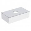 Geberit VariForm - Umývadlová skrinka, 900x510x235 mm, 1 zásuvka a zápachová uzávierka, lesklá biela/matná biela 501.165.00.1
