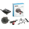 BOYA Microphone Wired, Cardioid, Mini No battery required (3.5mm trs/trrs connector) Black EU