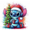 CUKROVÁ TLAČ Opłatek na Tort Vianočná cukrová hmota Stich Stitch #2