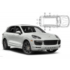 Slnečné clony na okná - PORSCHE Cayenne (2010-2017) - Komplet sada