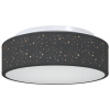 zahrada-XL Stropné svetlá s hviezdnym lampášom Čierne Ø 38 cm Tkanina E27 42001214