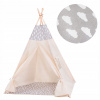 Detský iglu stan, vigvam springos 3 roky + (DETSKÝ STAN DO DOMKU TIPI WIGWAM 160 SKLADACIE VANKÚŠE TEEPEE MAT)