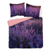 DETEXPOL Francúzske obliečky 3D Levanduľová lúka micro Polyester - mikrovlákno, 220/200, 2x70/80 cm