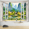 Sunset Seaside Window Landscape Painting Gobestry (Sunset Seaside Window Landscape Painting Gobestry)