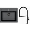 Set Alveus (dřez Atrox 30 Black Edition Black 91 + baterie Deep black Černá matná) SETA24002