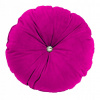 Vankúš - Okrúhle gombíky vankúše krištáľové welwet fuchsia (Okrúhle gombíky vankúše krištáľové welwet fuchsia)