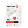 SWISSTEN SÍŤOVÝ ADAPTÉR SMART IC, CE 2x USB 2,1 A POWER BÍLÝ + DATOVÝ KABEL SWISSTEN USB / LIGHTNING MFi 1,2 M 22055000