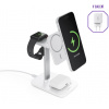 EPICO Spello 3in1 bezdrátová nabíjecí stanice s podporou MagSafe 9915101100170 - bílá